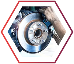 Process of replacing brake pads with Brand new